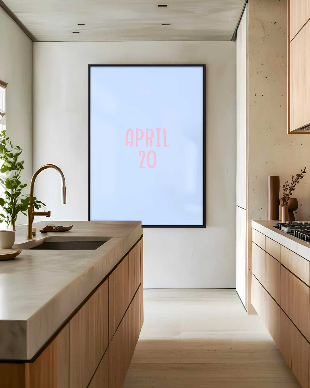 April 20 Poster – kunstwerk met zwarte baklijst