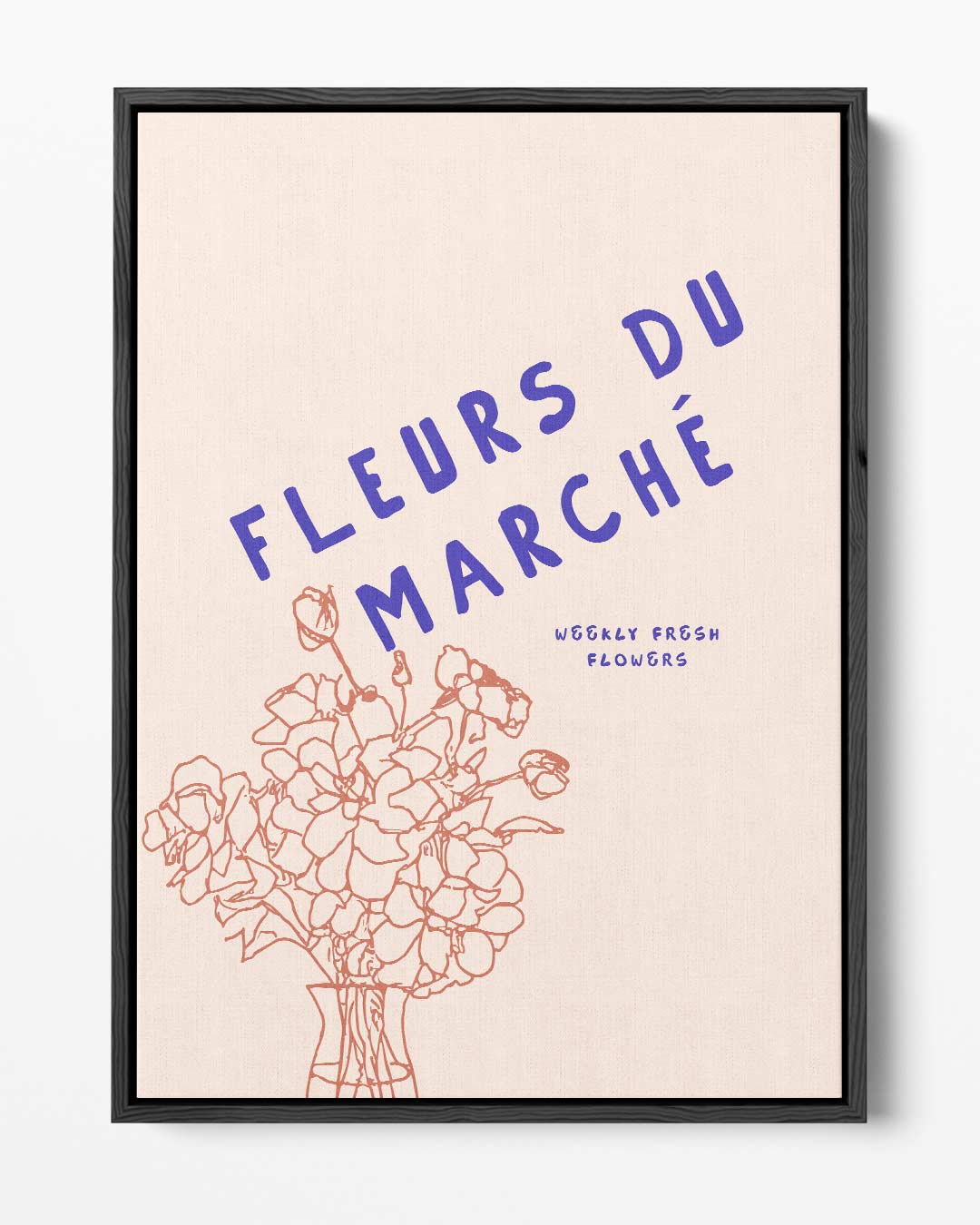 Fleurs du Marché Poster – portret kunstwerk als wanddecoratie
