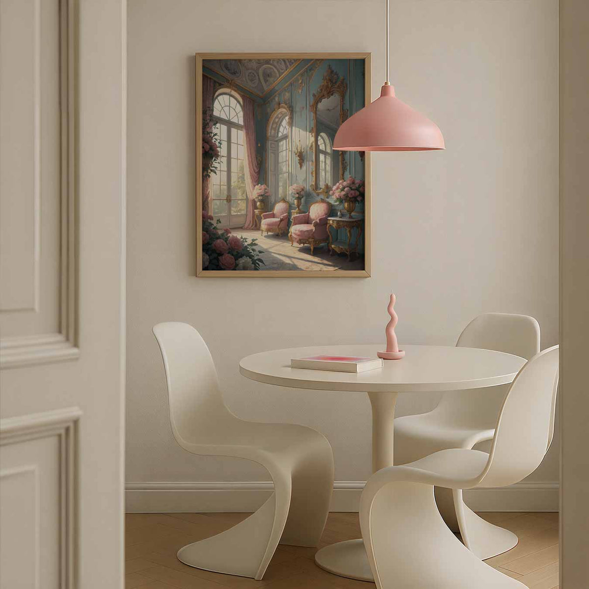 Romantische Bloemenkamer – staande paas wanddecoratie van WallArtistic