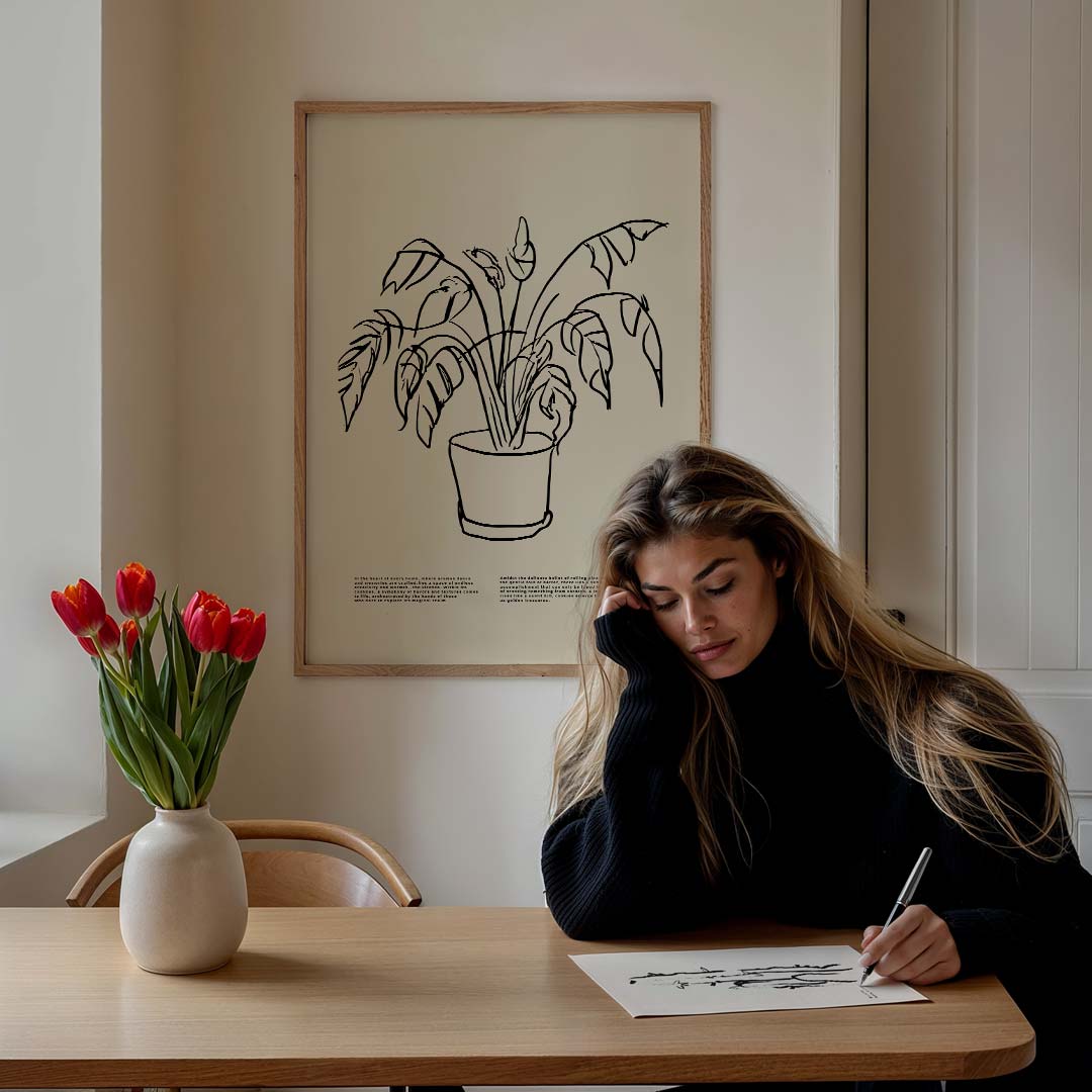 Stijlvolle Plantenposter – culinaire wandkunst als portret poster