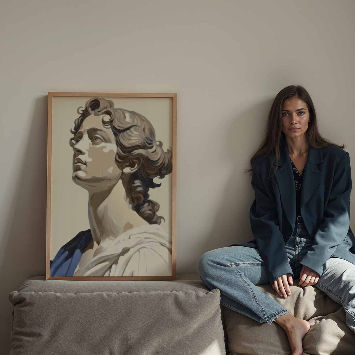 Klassieke Elegantie Portretposter – Streetart wandkunst als portret poster