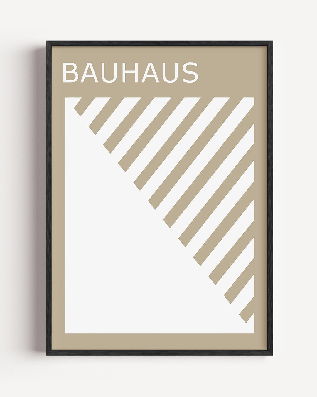 Diagonal lijnen – staande Bauhaus poster als wanddecoratie