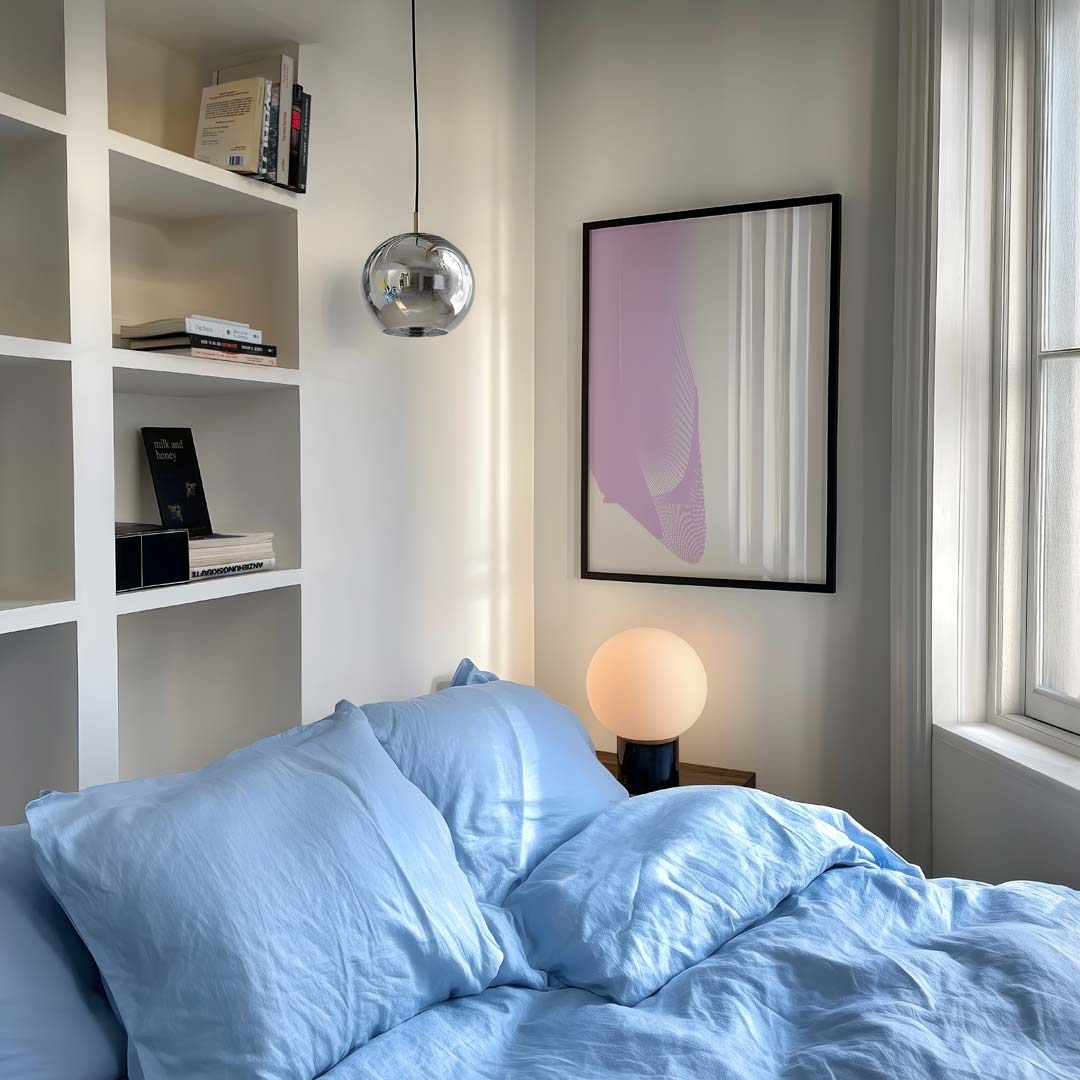 Vrolijke Vibes Abstracte Kunst – staande kleurrijke abstracte wanddecoratie van WallArtistic