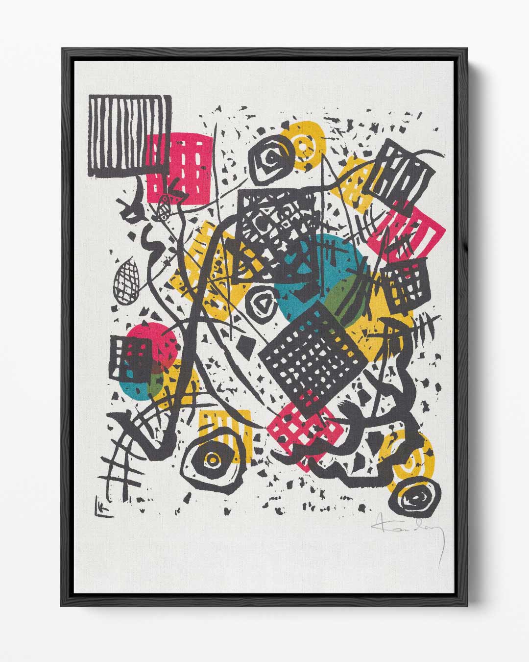 Kleurrijke Abstracte Explosie – portret kunstwerk als wanddecoratie