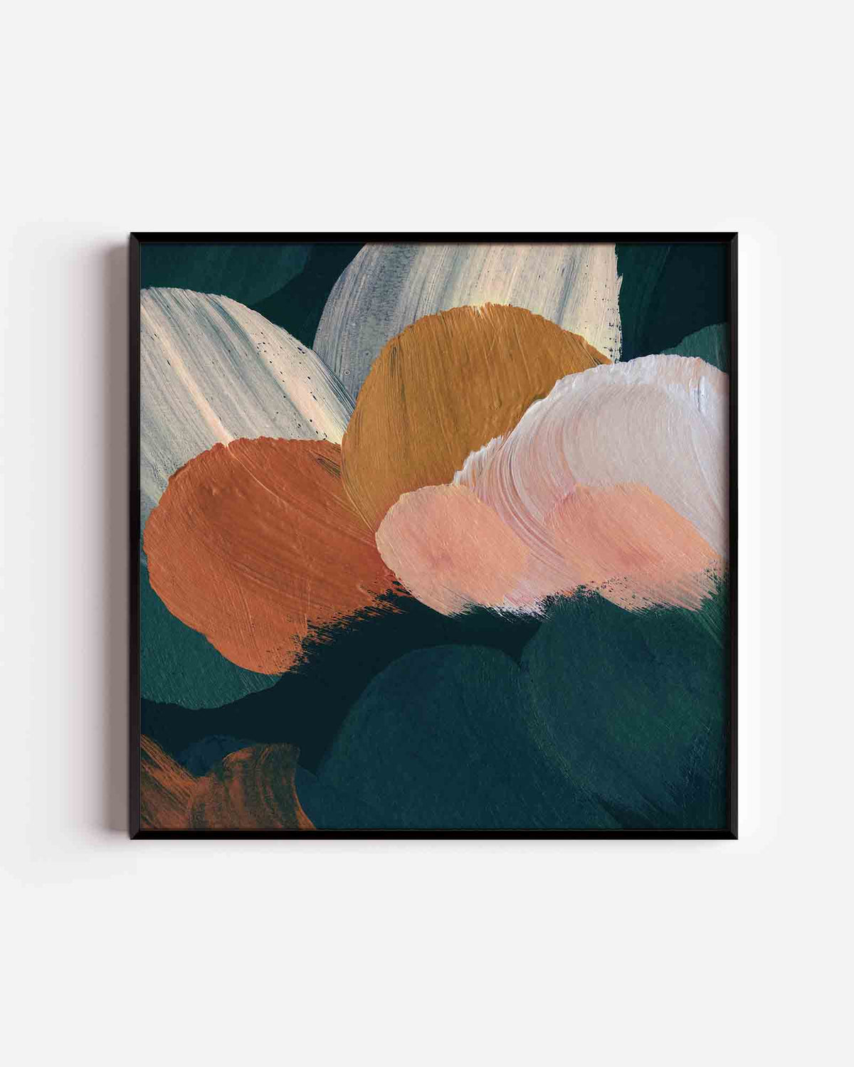 Abstracte vormen – schilderkunst vierkante poster als wanddecoratie