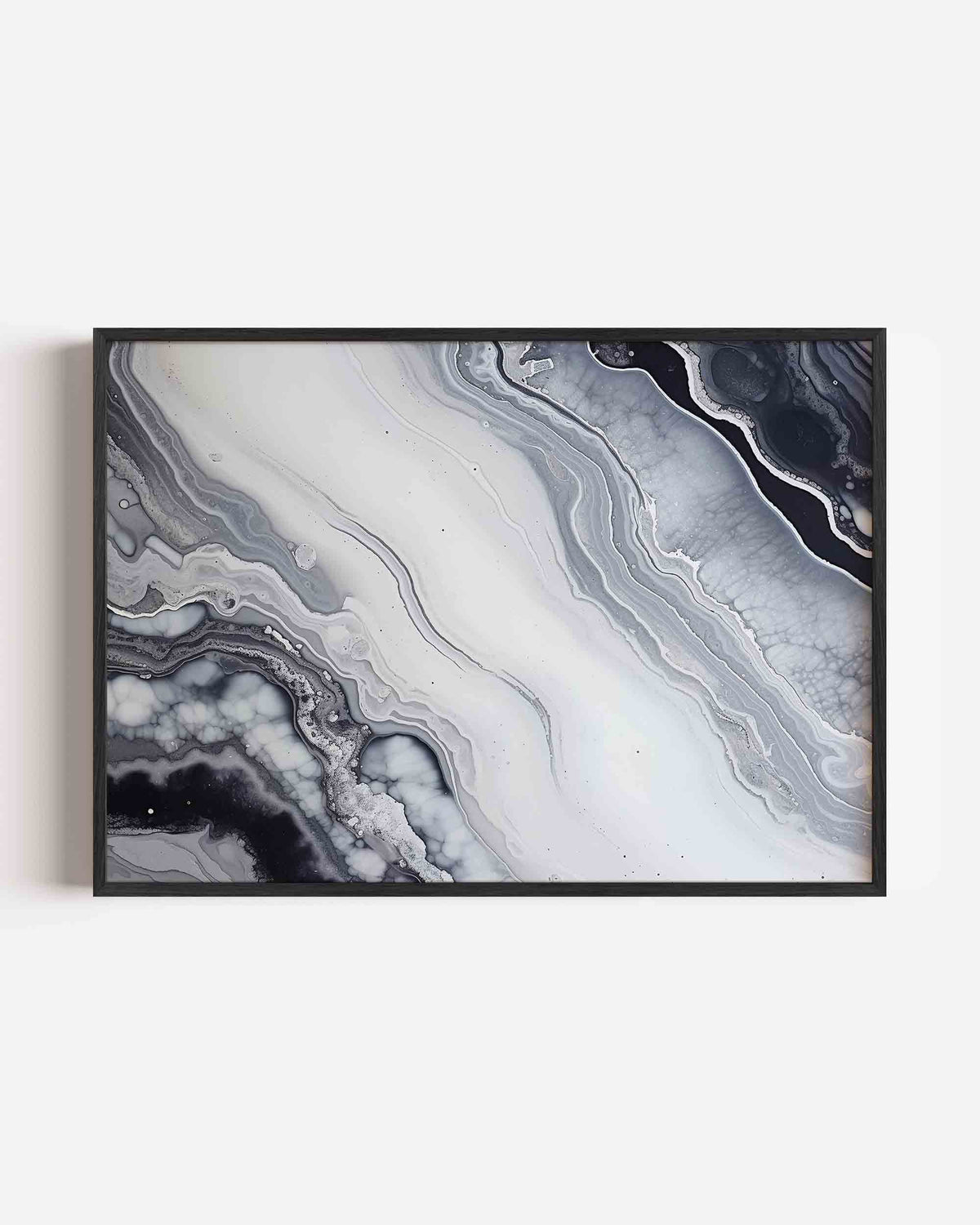 Golvende lijnen – abstracte landscape poster als wanddecoratie