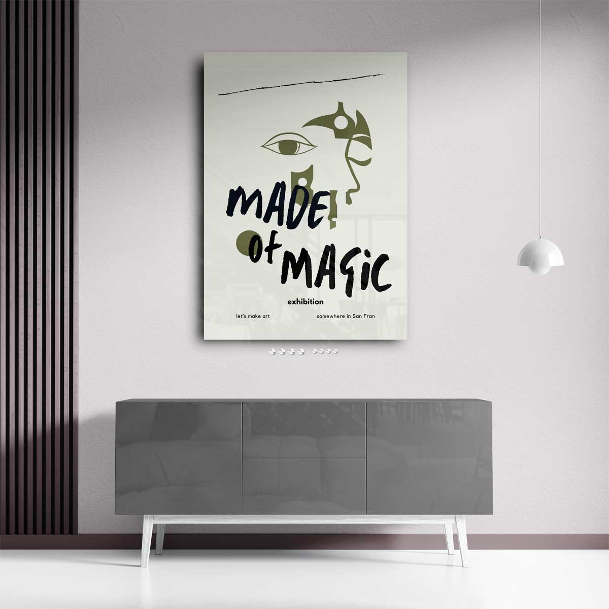 Made of Magic kunsttentoonstelling – plexiglas kunstwerk als wanddecoratie