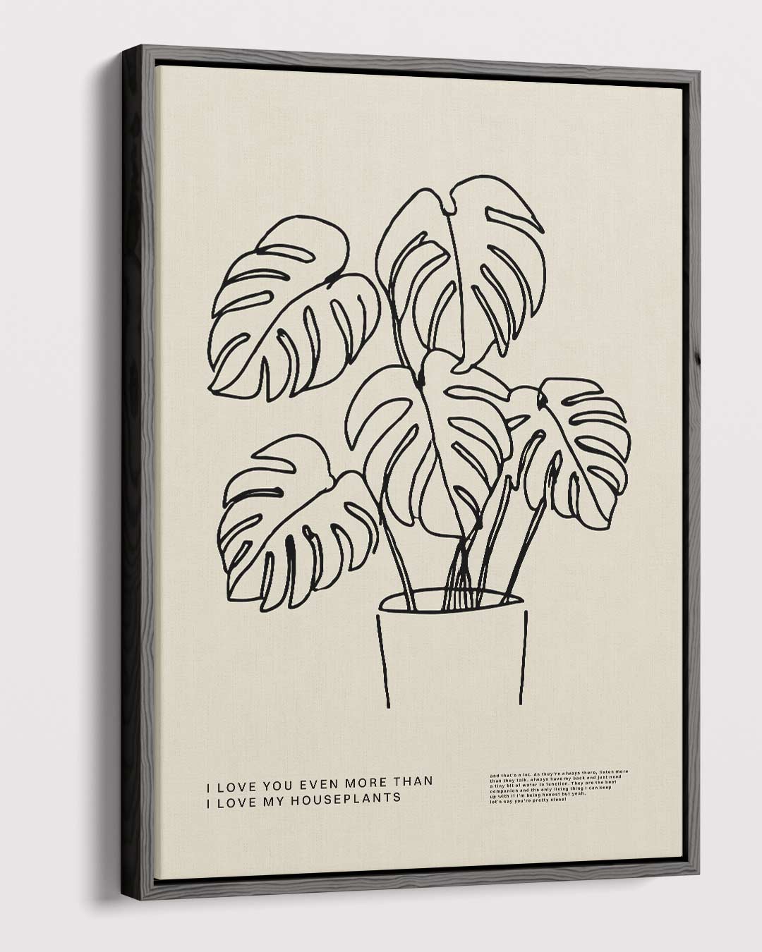Liefde voor Kamerplanten Poster – dibond kunstwerk als wanddecoratie