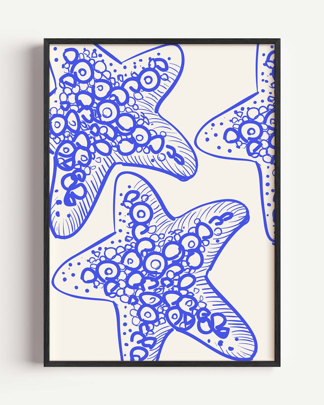 Zeesterren Paradijs – zeedieren portret poster als wanddecoratie