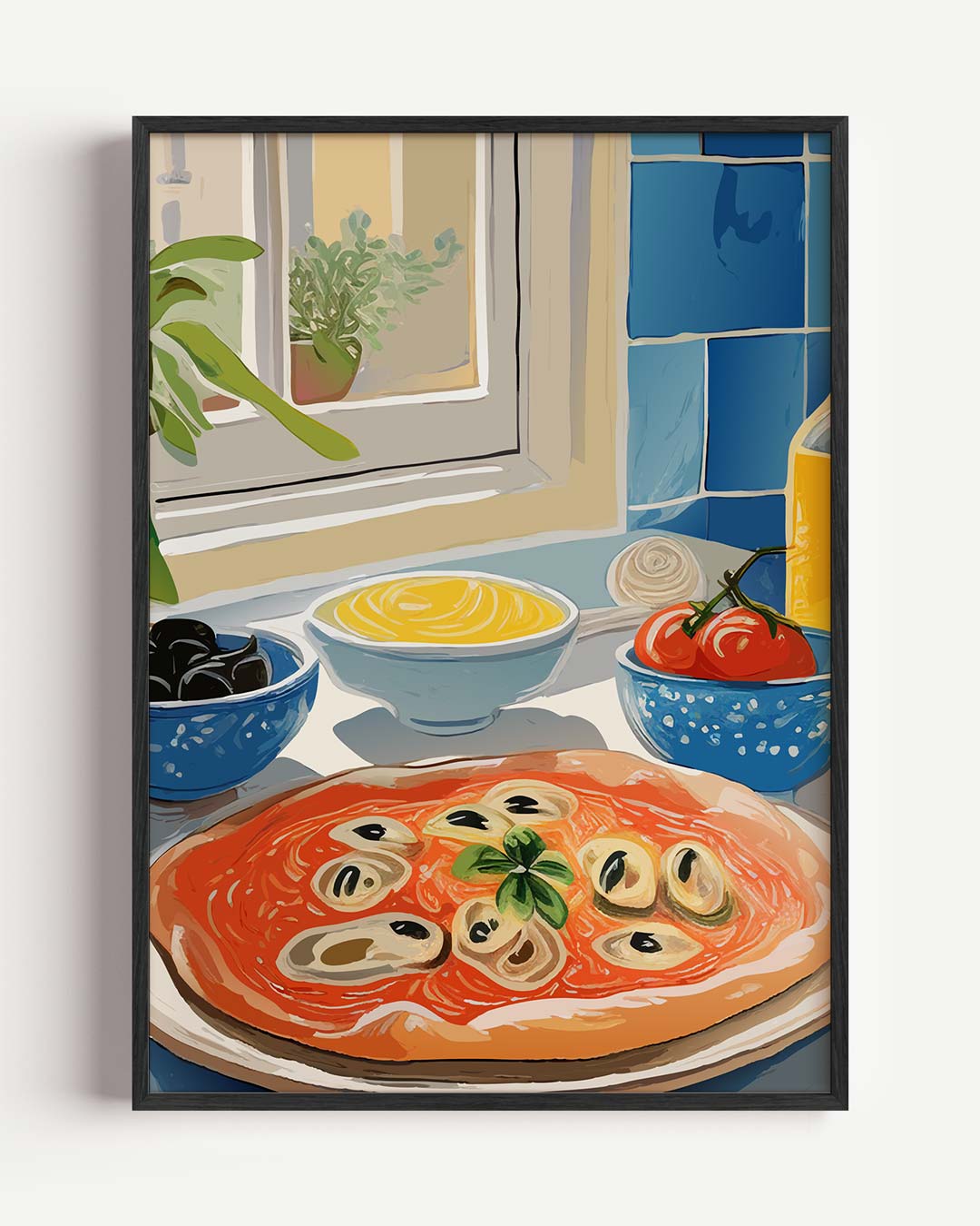 Keukenplezier in de Italiaans Stijl – keuken portret poster als wanddecoratie