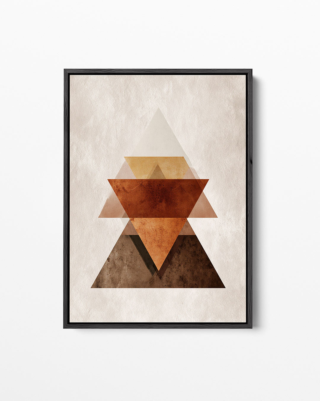 Geometrische driehoeken – staand wanddecoratie kunstwerk