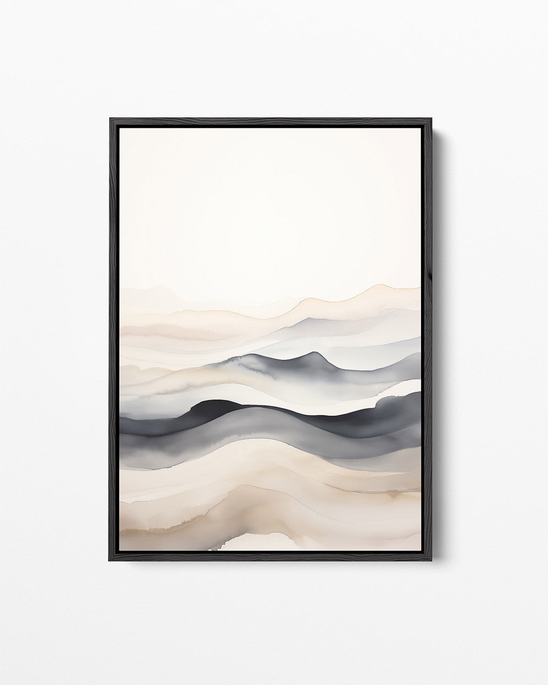 Vloeiende lijnen landschap – staand wanddecoratie kunstwerk