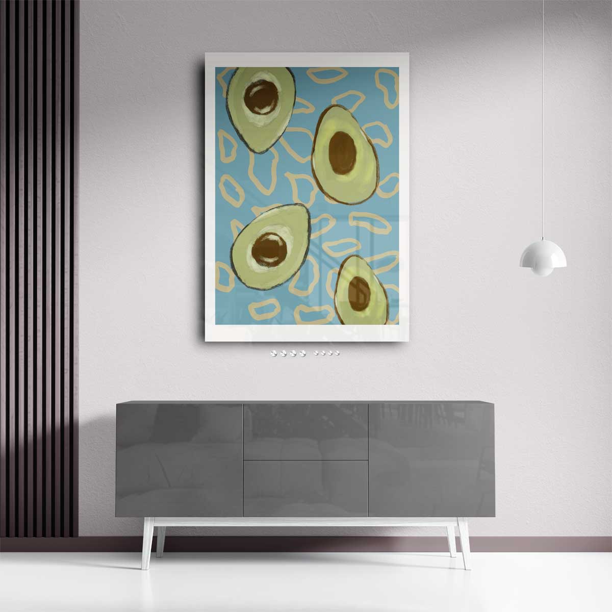 Avocado Droom – staand kunstwerk voor modern interieur