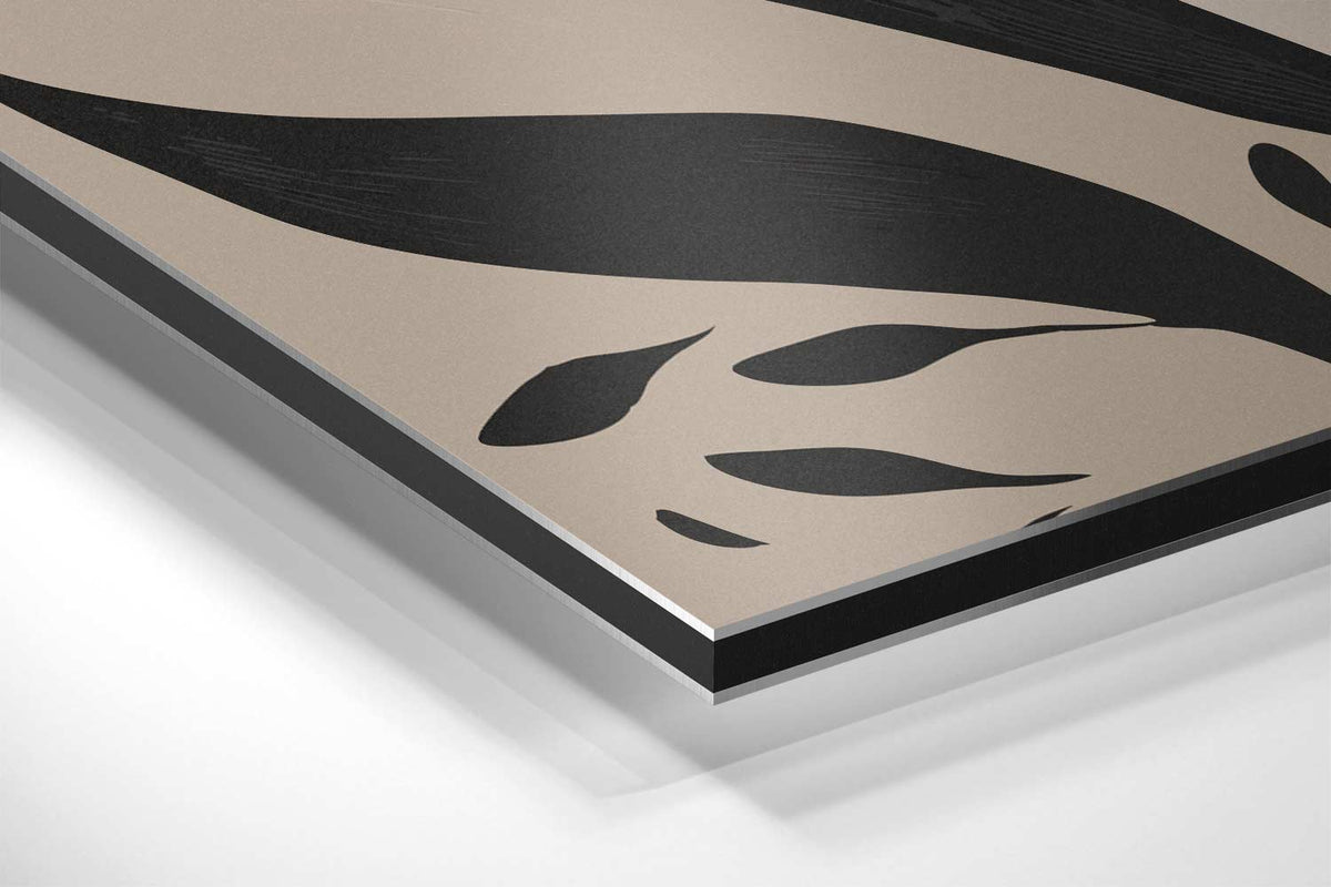 Zwart-Witte Bloemenpracht – canvas kunstwerk als wanddecoratie