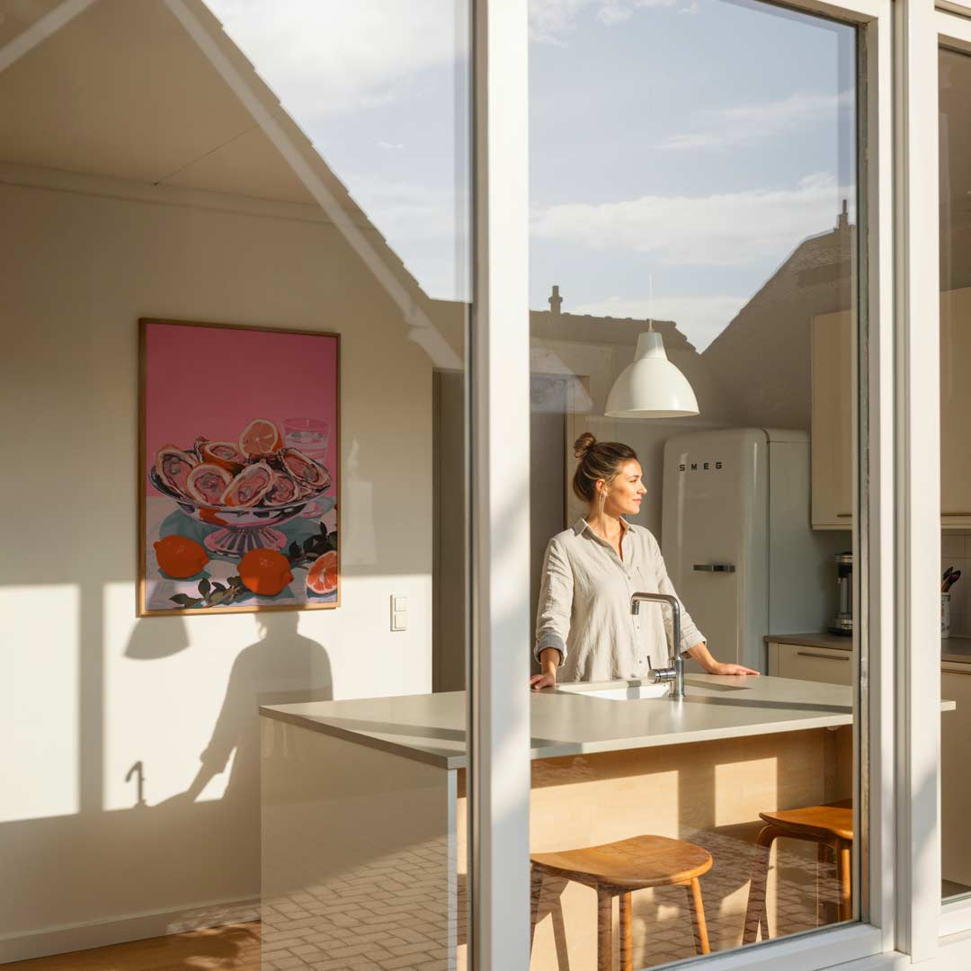 Luxe Oester en Citrus – keukenposter in staand formaat