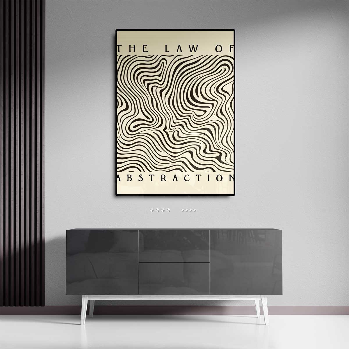 Golven van Abstractie – staand kunstwerk voor modern interieur