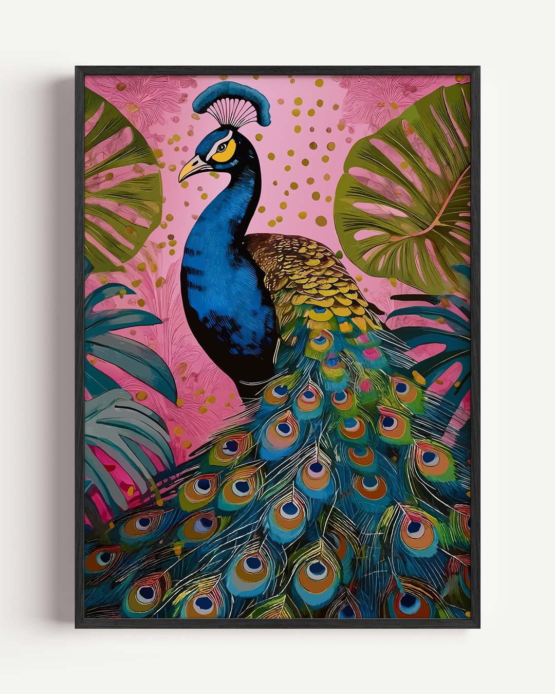 Prachtige Pauwen – dieren portret poster als wanddecoratie