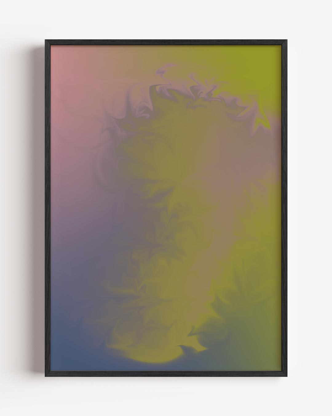 Kleurrijke Dromerigheid – kleurrijke abstracte portret poster als wanddecoratie