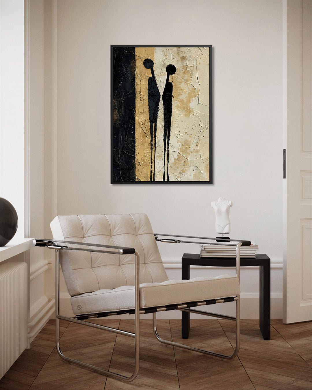 Figuratieve textuur – kunstwerk als stijlvolle wanddecoratie