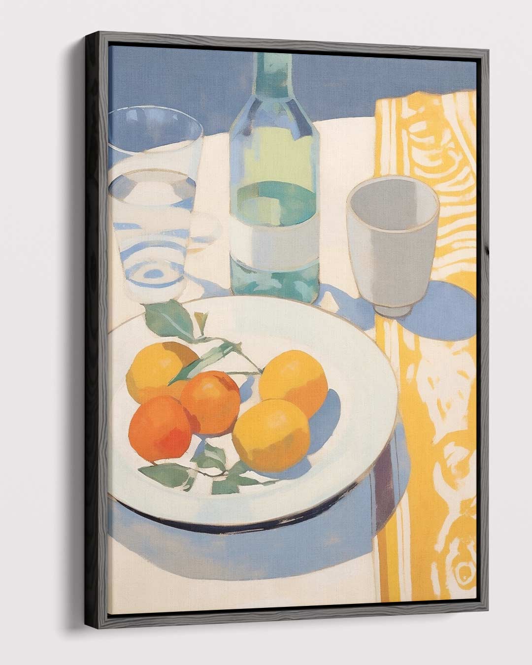 Mediterraanse Stilleven in Zonlicht – dibond kunstwerk als wanddecoratie