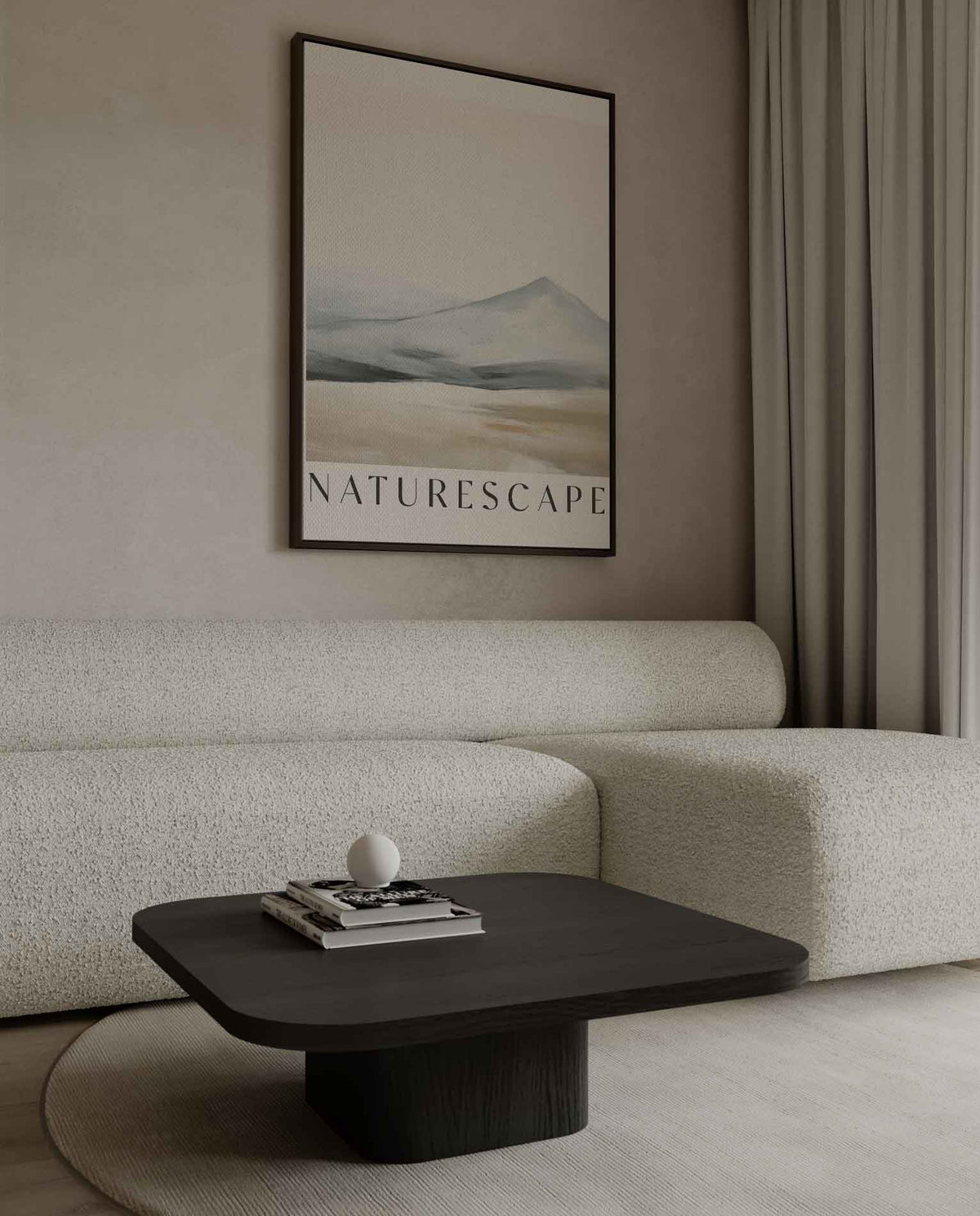 Rustgevende Landelijke Horizon – canvas kunstwerk als wanddecoratie