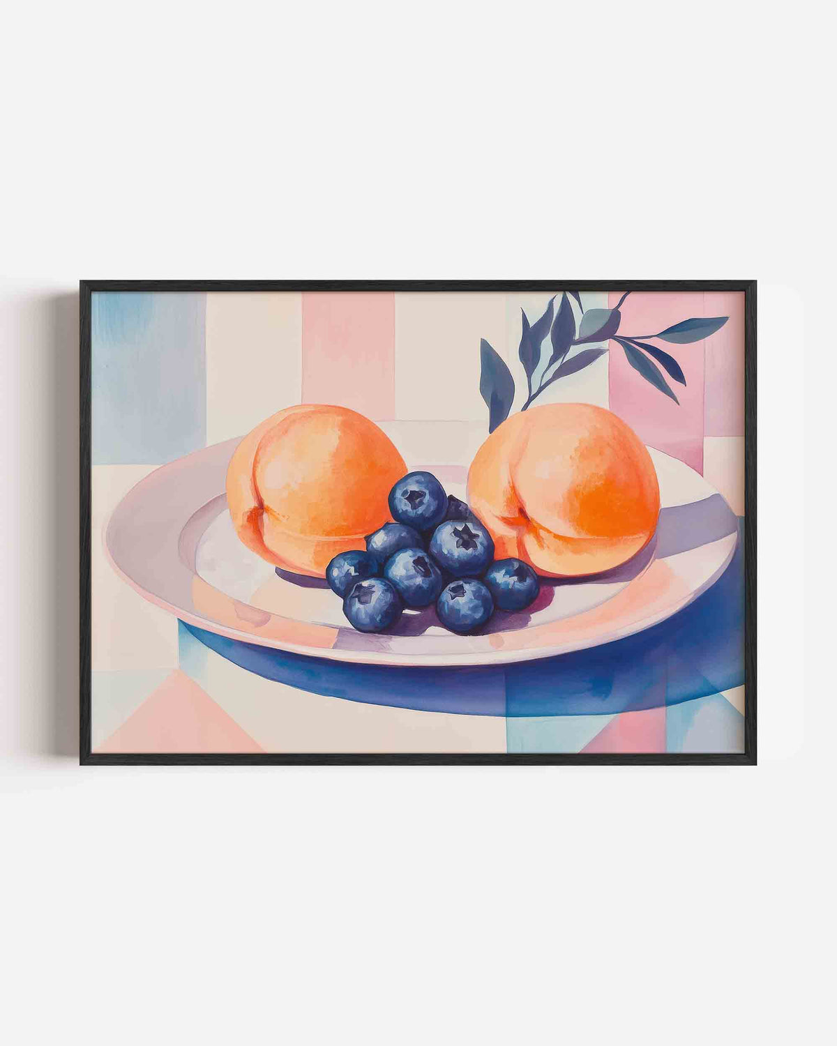 Perziken en bessen – keuken landscape poster als wanddecoratie