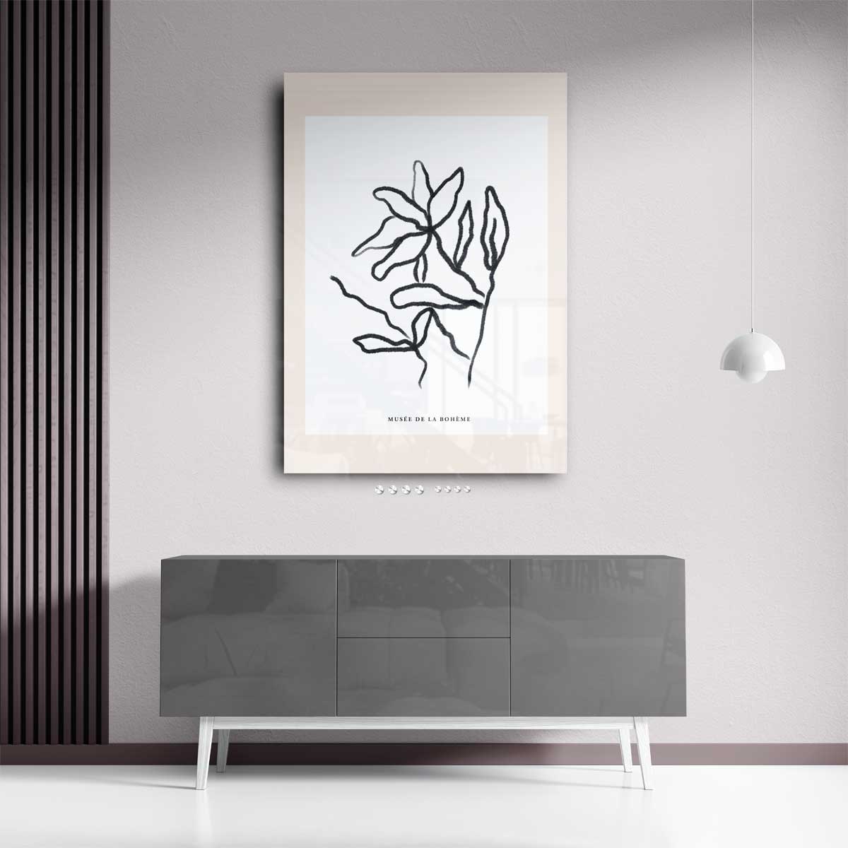 Organische Lijnen Bloem – staand kunstwerk voor modern interieur