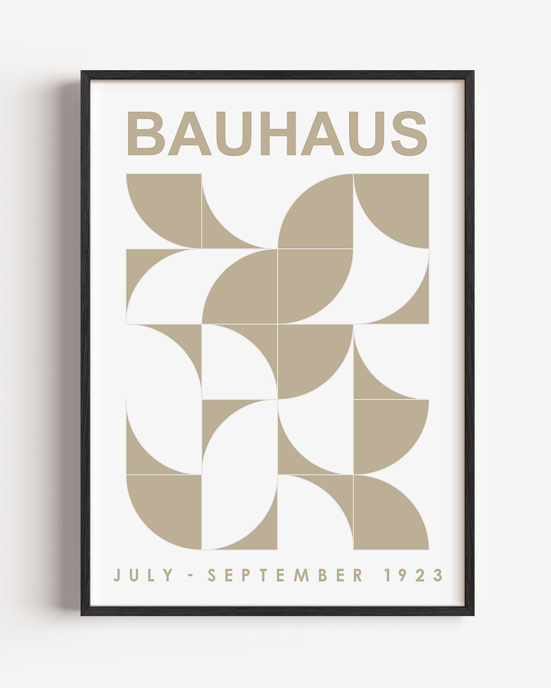 Vormen en vlakken – staande Bauhaus poster als wanddecoratie