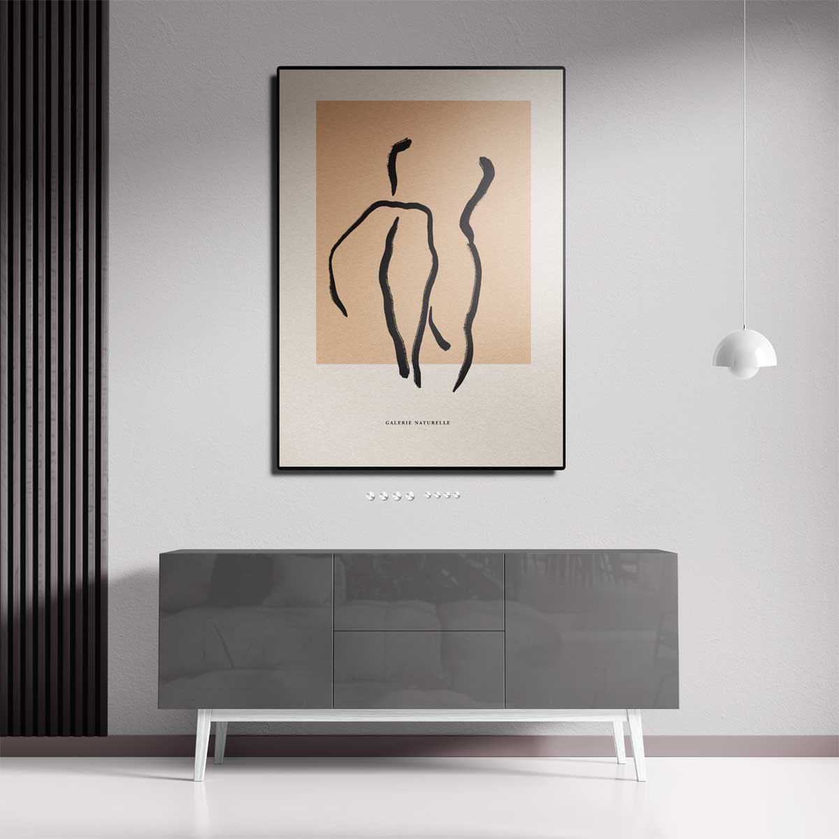 Abstracte Lichaamsvormen – dibond kunstwerk als wanddecoratie