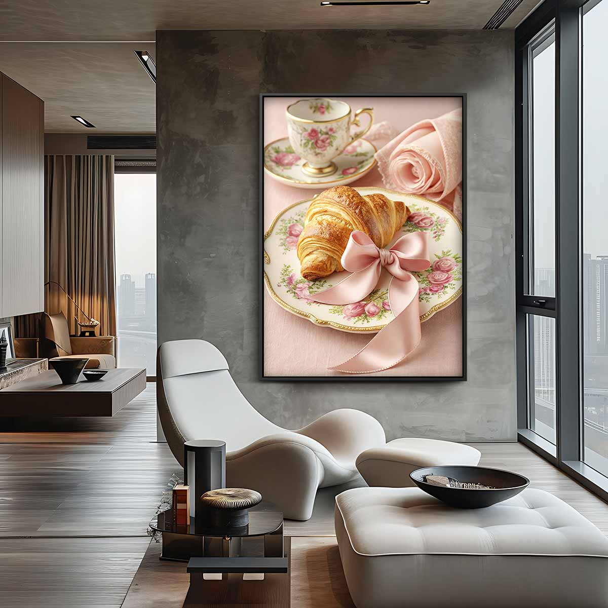 Elegante Ontbijt Sfeer – staand kunstwerk voor modern interieur