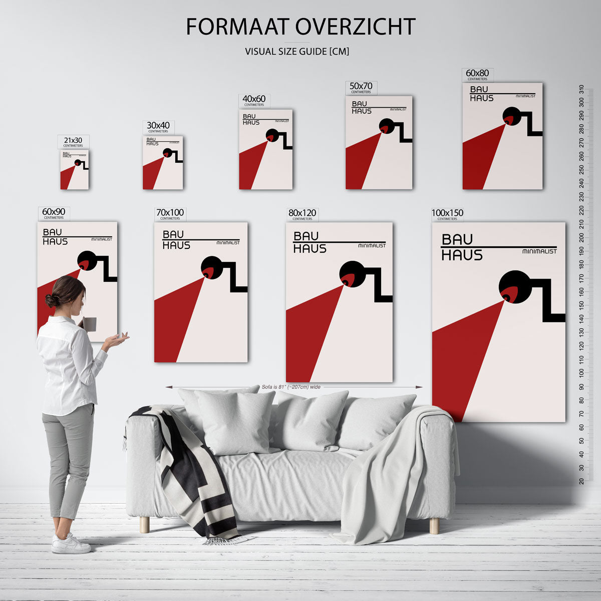 Vorm en balans – Bauhaus poster als geometrische wanddecoratie