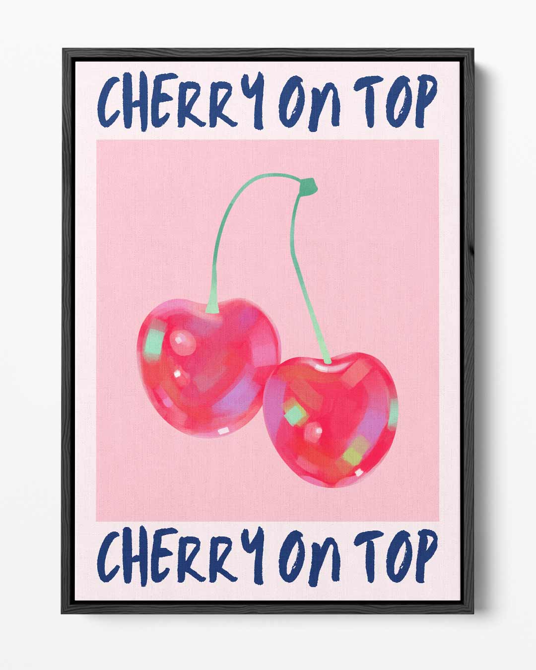 Cherry On Top – portret kunstwerk als wanddecoratie