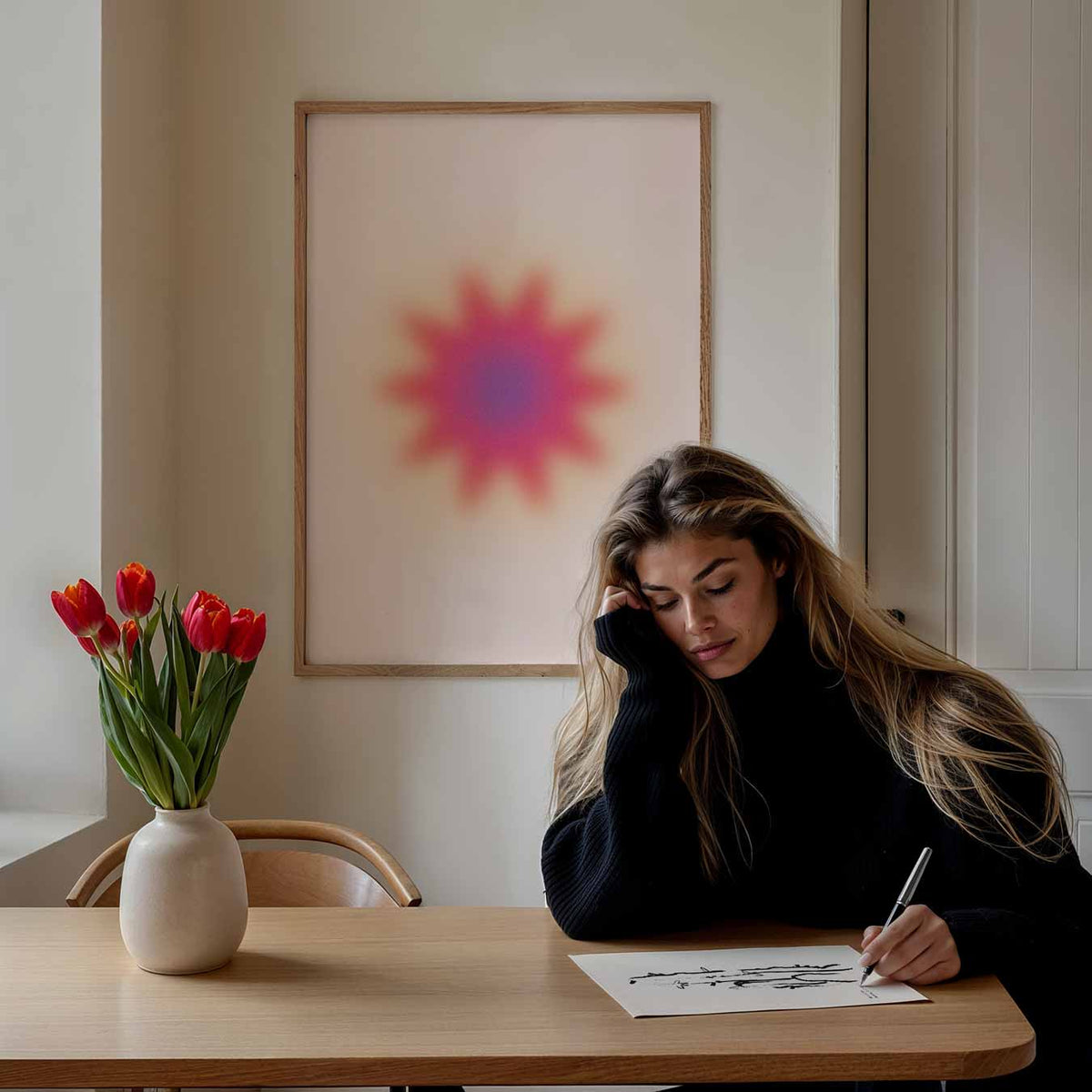 Starburst Aura – mindful portret poster, afbeelding 7