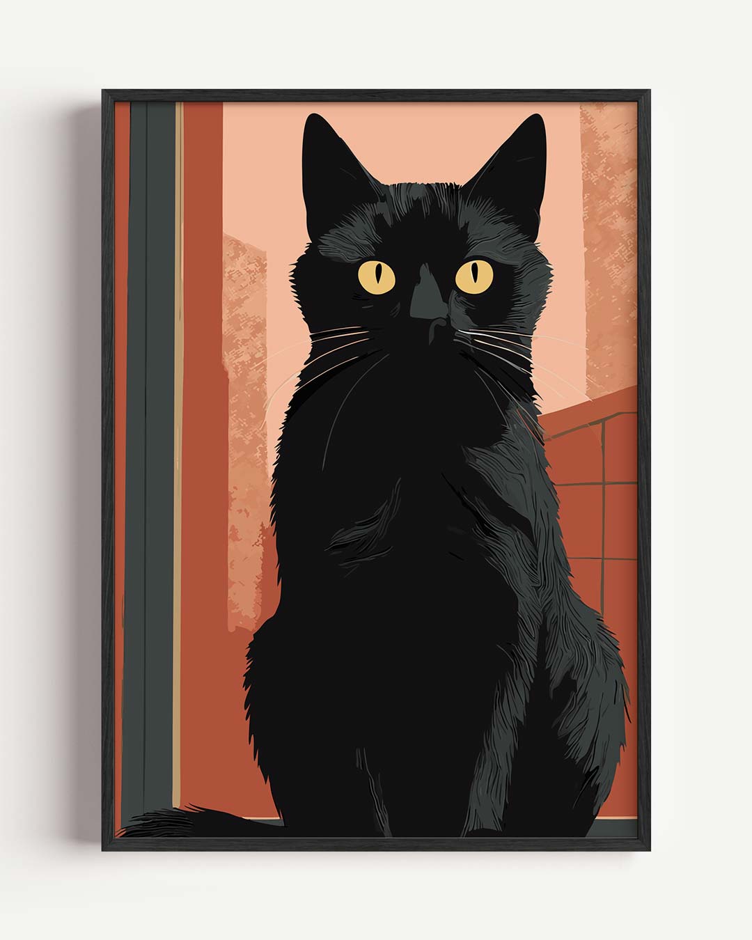 Mystieke Kattenposter – dieren portret poster als wanddecoratie