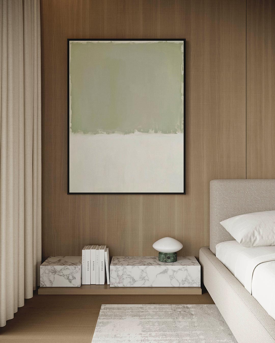Rustige kleurencompositie – staand wanddecoratie kunstwerk