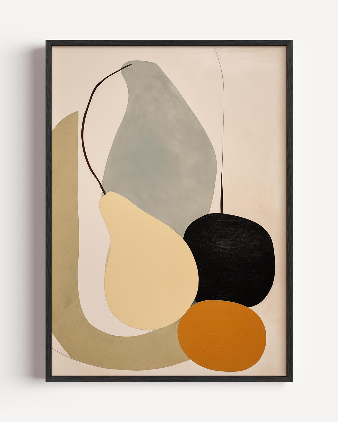 Abstracte Vormen Wanddecoratie – botanische portret poster als wanddecoratie
