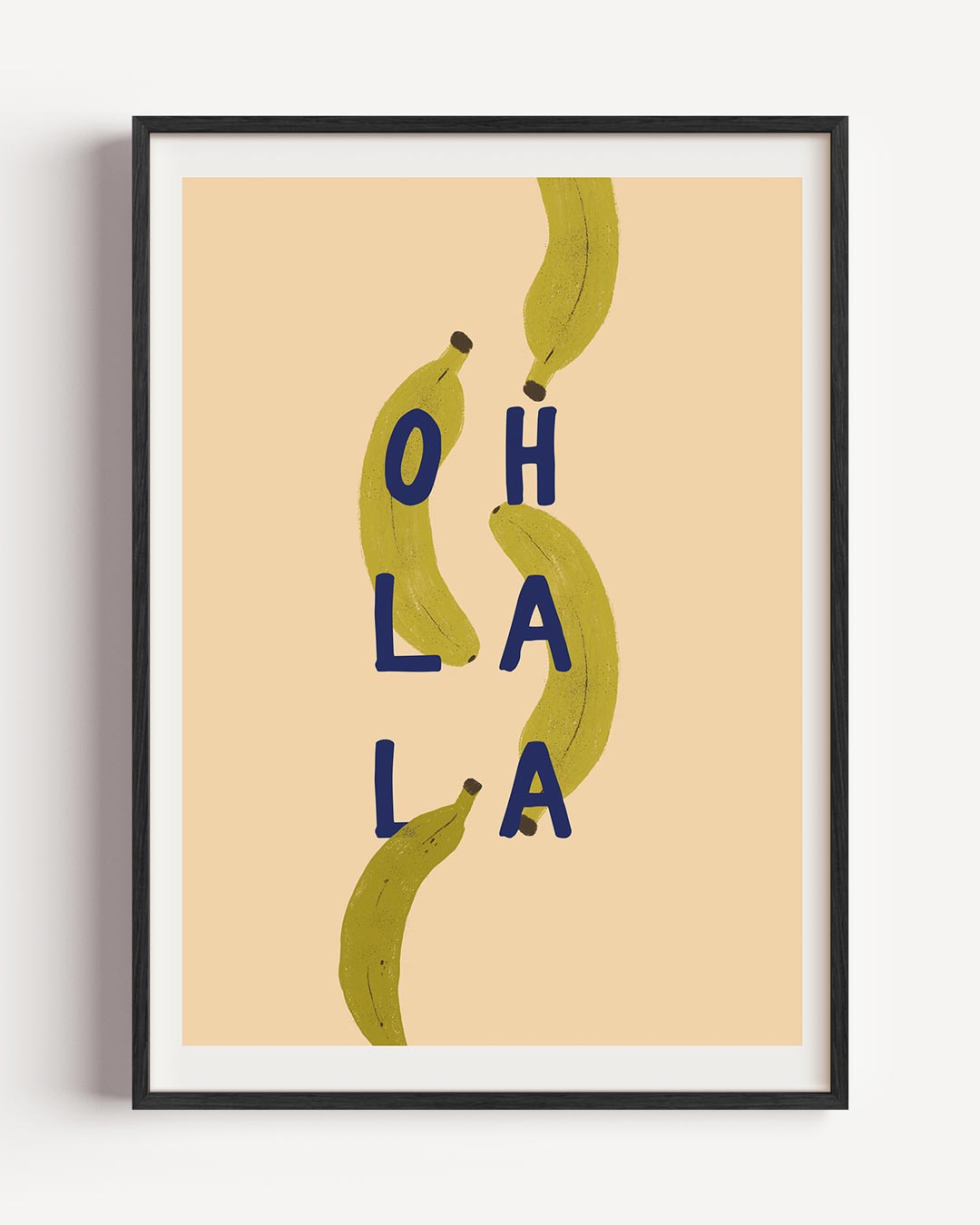Tropische Bananen Vibes – keuken portret poster als wanddecoratie