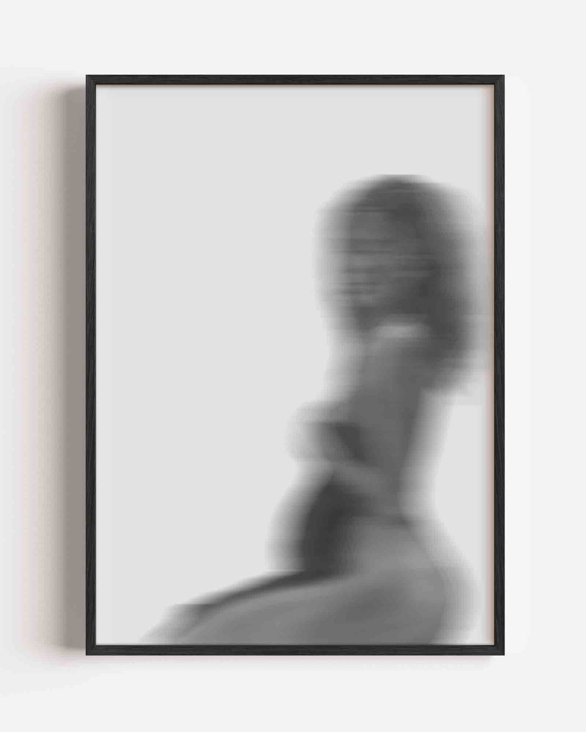 Vervagende silhouet – Élan Féminin portret poster als wanddecoratie