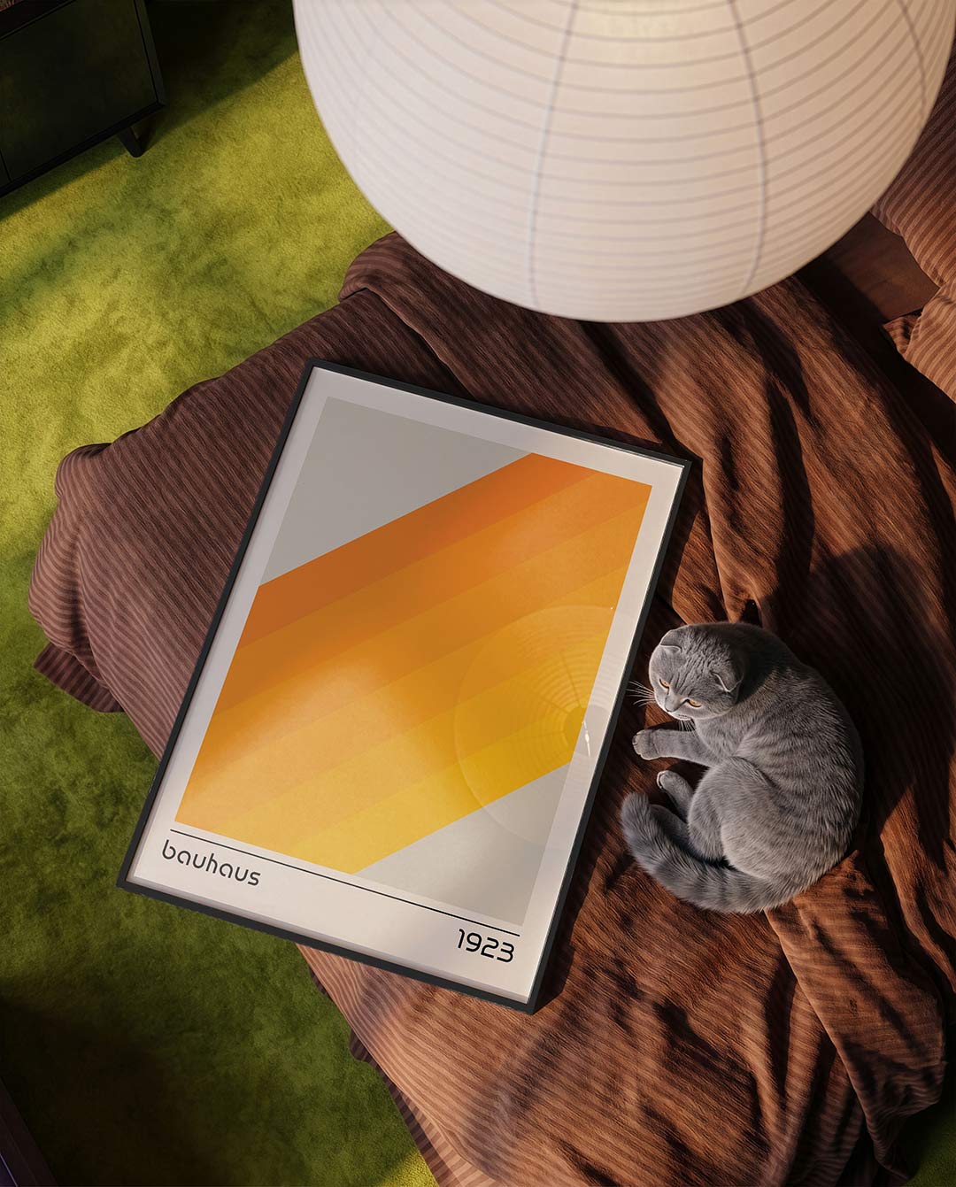 Vorm en kleurvlakken – moderne Bauhaus wandkunst als poster