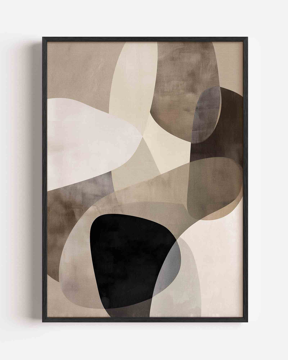 Abstracte vormen – abstracte portret poster als wanddecoratie