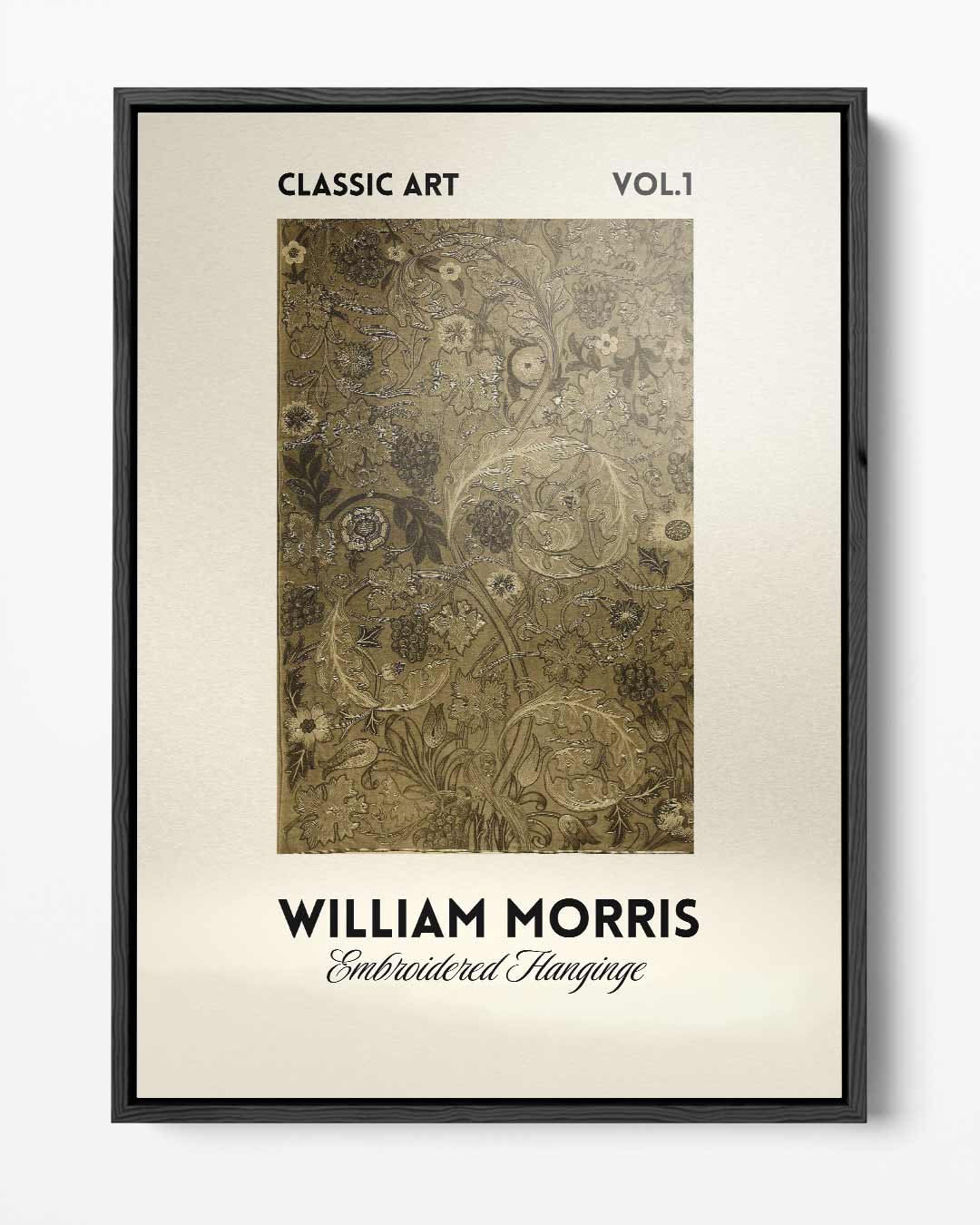 William Morris Geborduurde Wanddecoratie – portret kunstwerk als wanddecoratie
