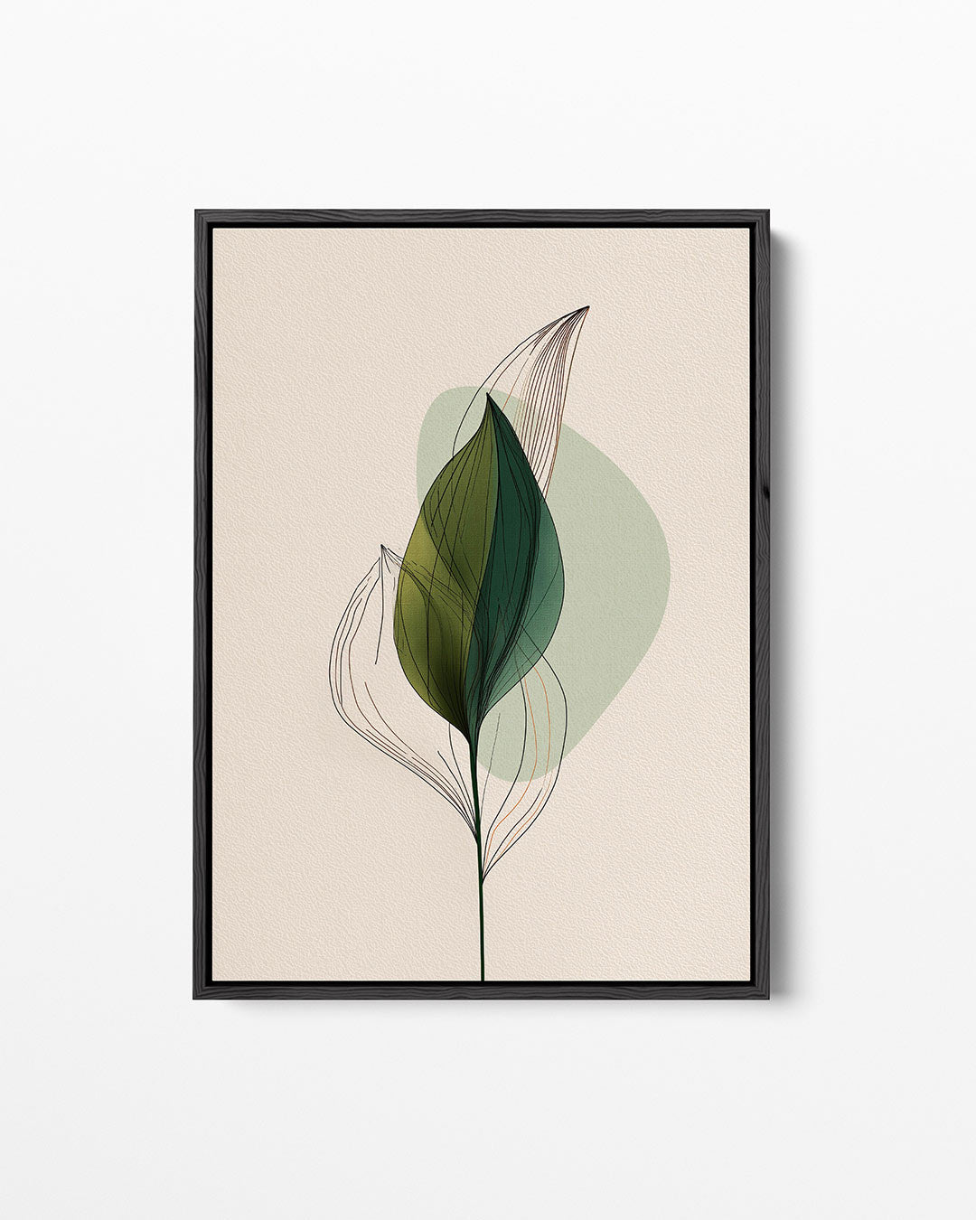 Bladvorm – staand wanddecoratie kunstwerk