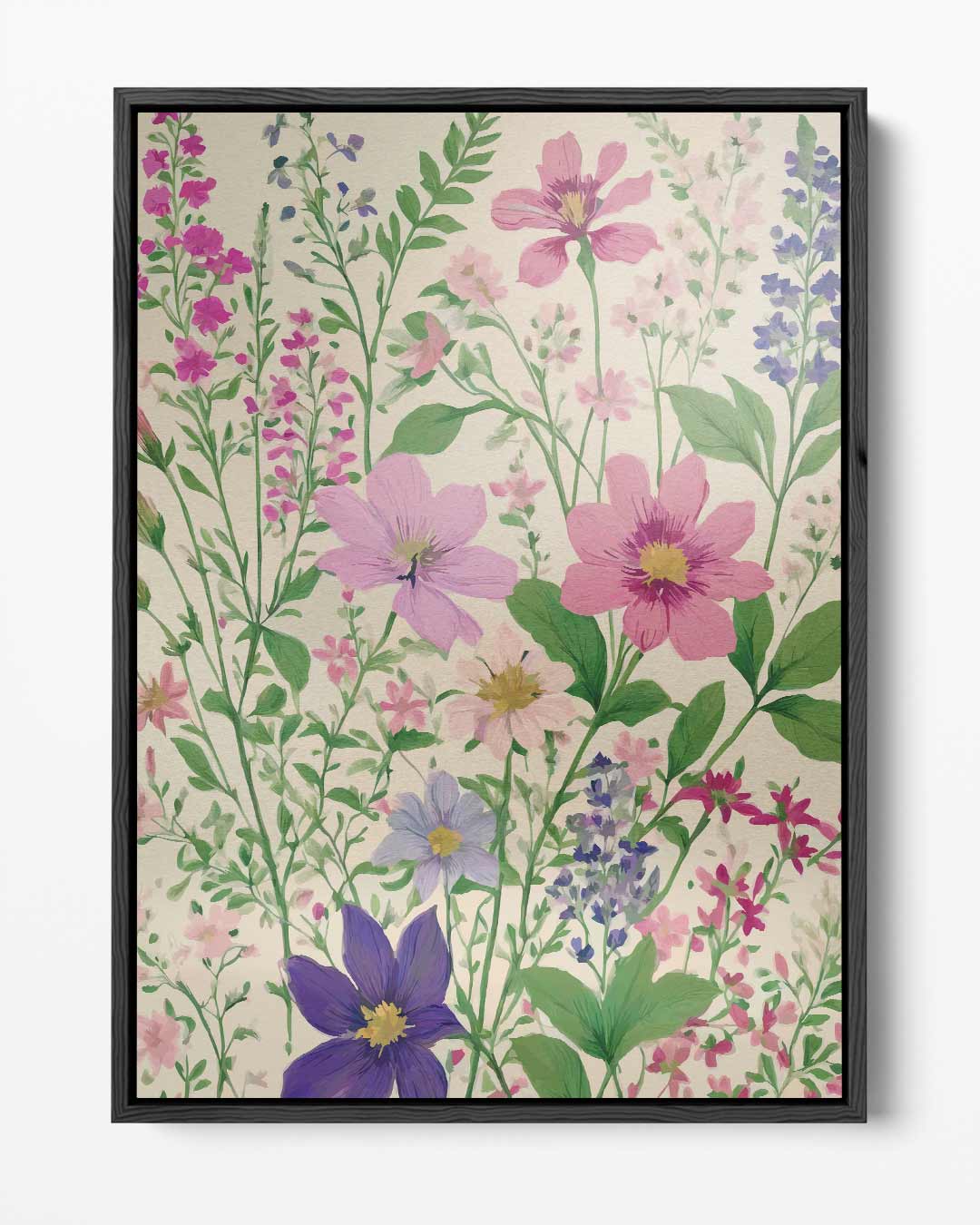 Veldbloemen in Volle Bloei – portret kunstwerk als wanddecoratie