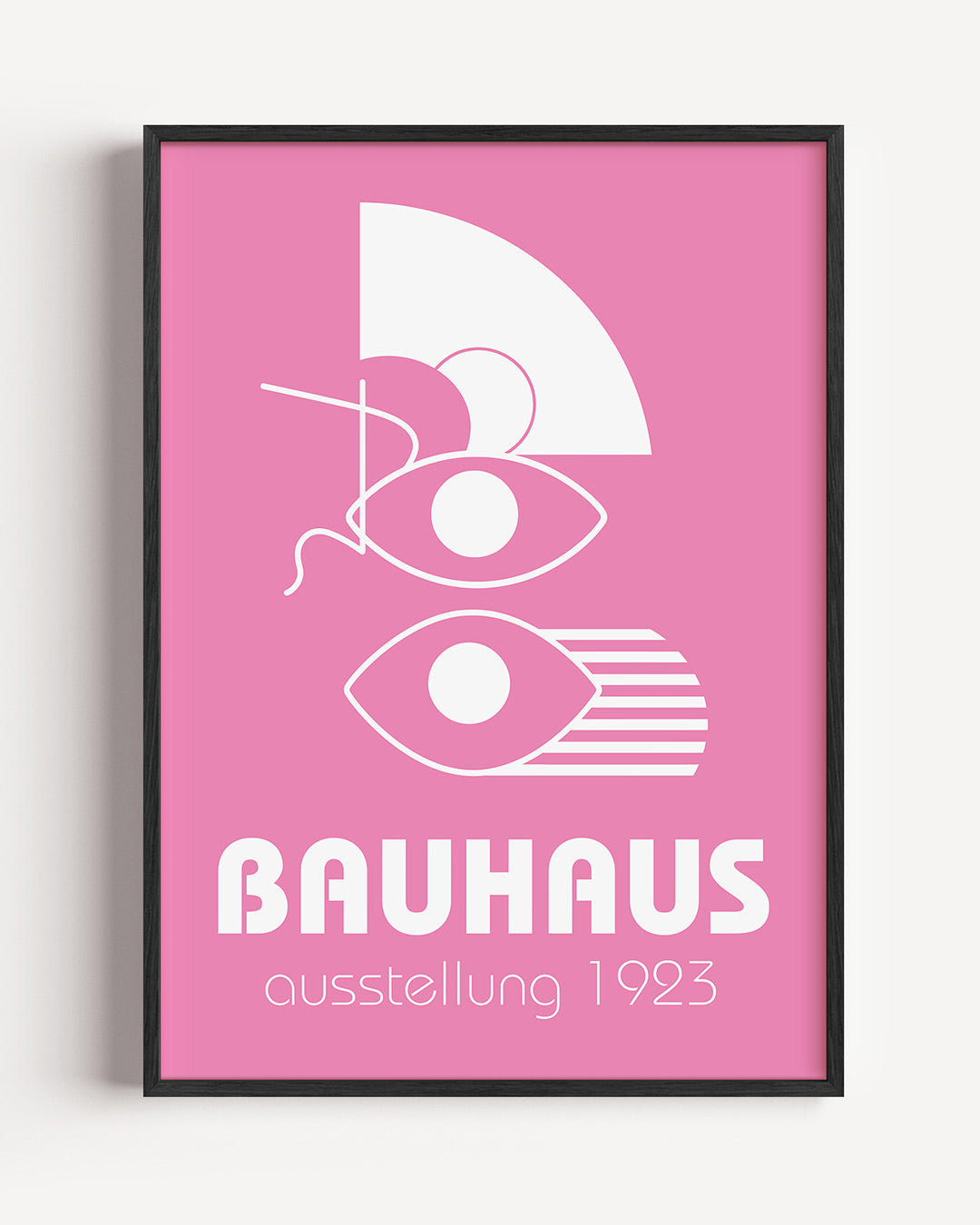 Vorm en kleur – staande Bauhaus poster als wanddecoratie