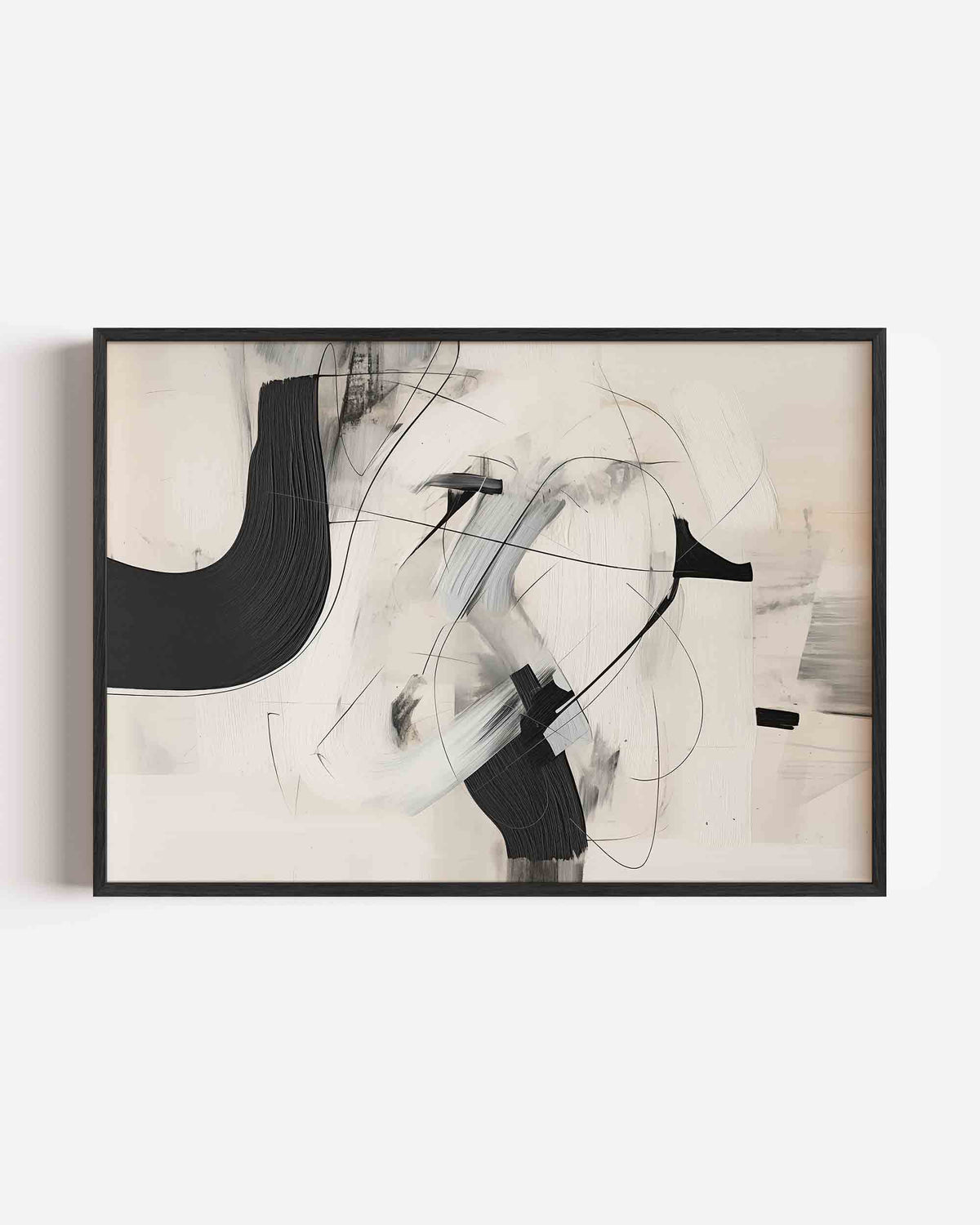 Abstracte lijnen en vormen – abstracte landscape poster als wanddecoratie