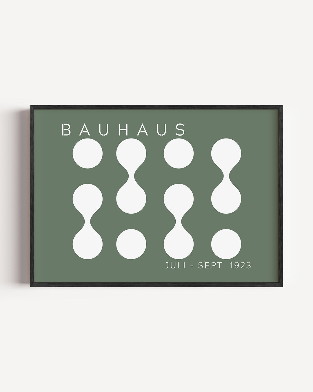 Vorm en balans – liggende Bauhaus poster als wanddecoratie
