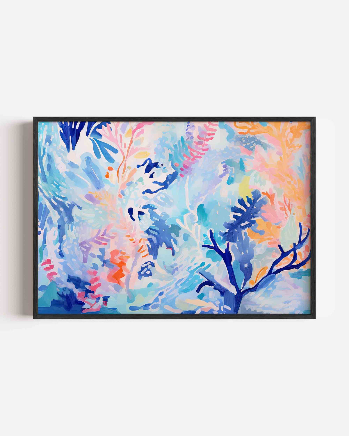 Abstracte vormen en kleuren – landscape kinderposter als wanddecoratie