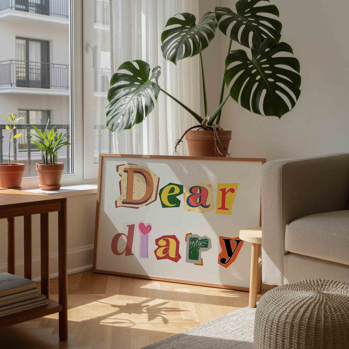 Dear diary – moderne wandkunst als landscape poster