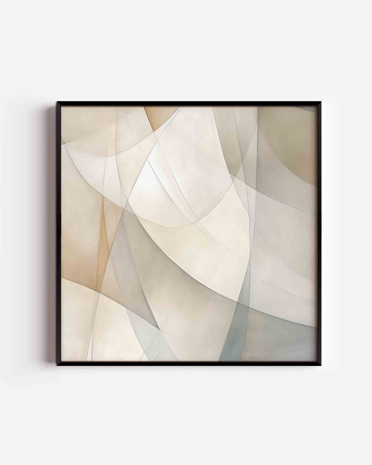Abstracte vormen – abstracte vierkante poster als wanddecoratie