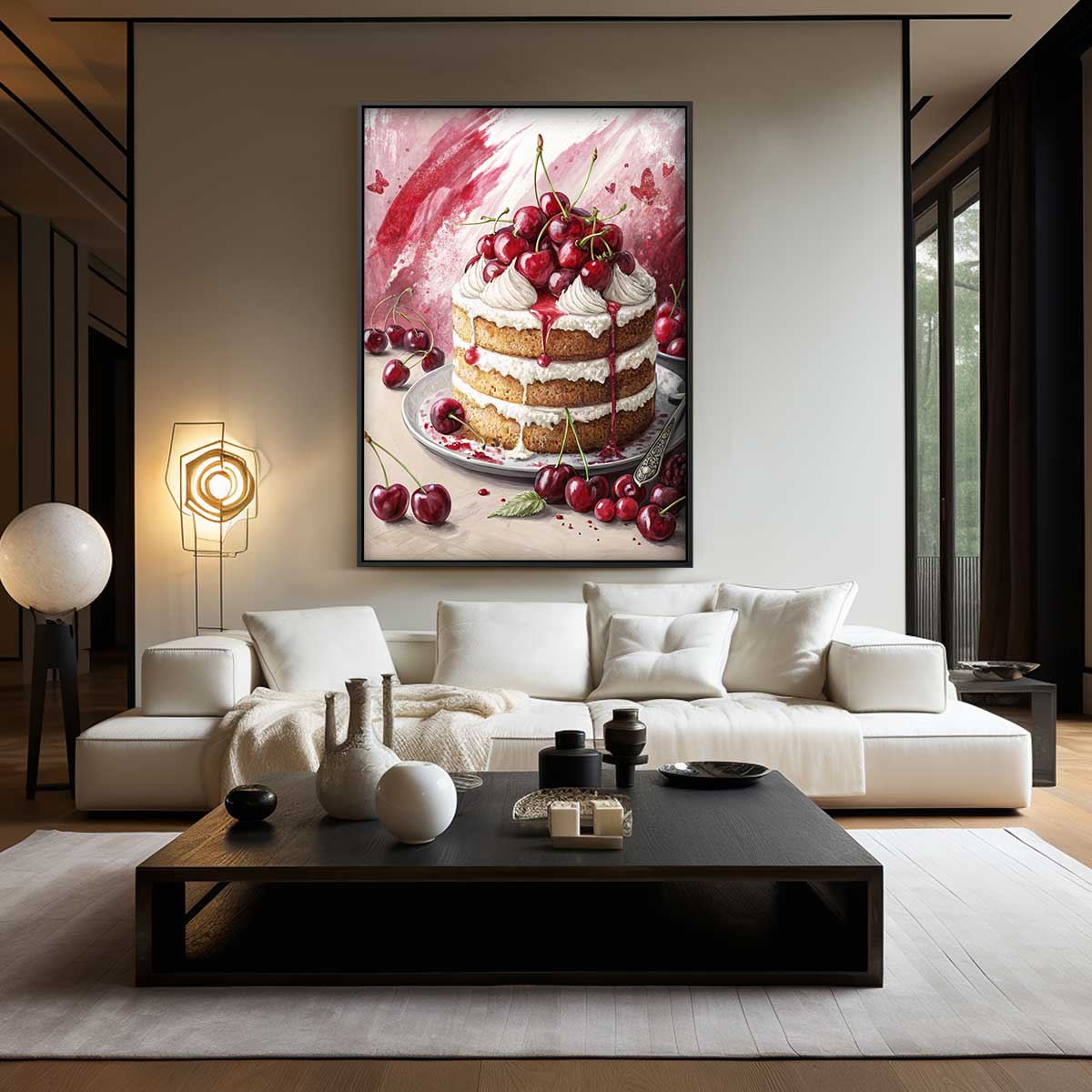 Zoete Kersen Verrukking – staand kunstwerk voor modern interieur